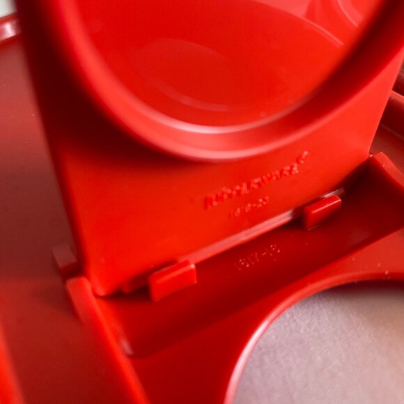 Tupperware 17pc Lot Oval #2 Modular Mates 4.5” Tall 1618 w Some Seals 1618 Red - Picture 7 of 16